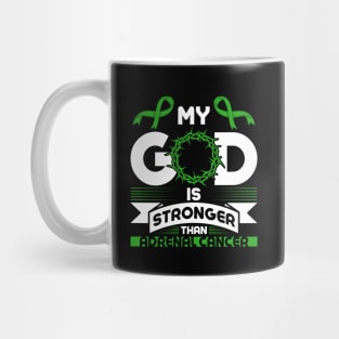 My God is Stronger than Adrenal Cancer Awareness Mug